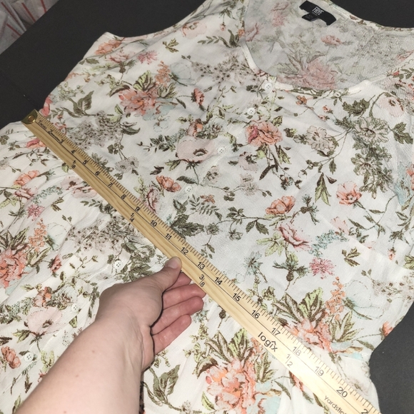 Frye Floral Easy Button Front Midi Dress XXL - Picture 12 of 13